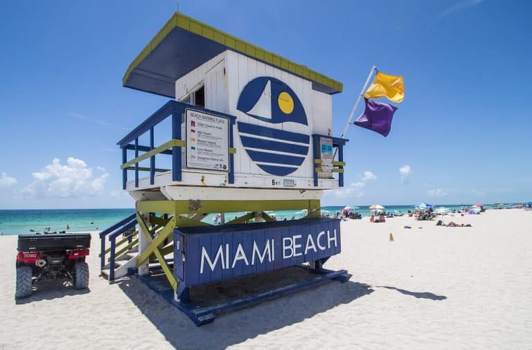 USA Reisen - Miami Beach Rettungsschwimmerturm.